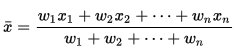 Weighted Average Formula